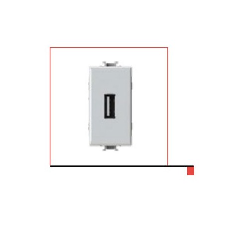 USB 2.1A Socket for BTICINO® MATIX™ White